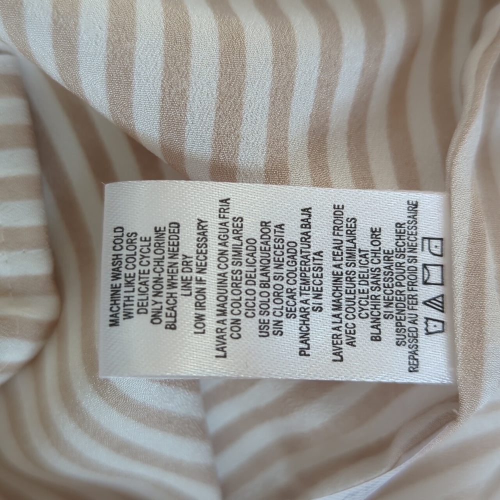 Calvin Klein Striped Button Tab Button Up Semi-Sh… - image 5